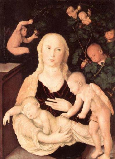 Hans Baldung Grien Virgin of the Vine Trellis France oil painting art